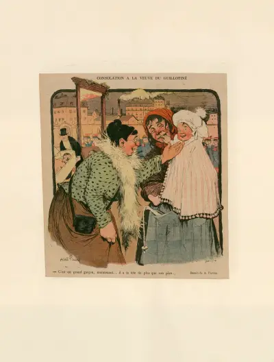 Consolation à la veuve du guillotiné av Abel Faivre