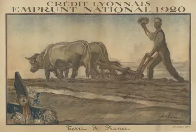 Crédit lyonnais. Nationellt lån 1920 av Abel Faivre