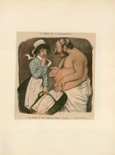 Le compte de la blanchisseuse av Abel Faivre