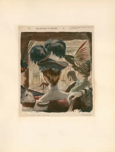 Les chapeaux au théâtre av Abel Faivre