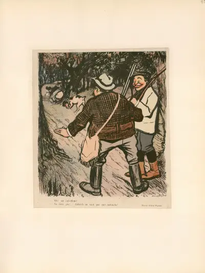 Oh! Un cul-blanc ! av Abel Faivre