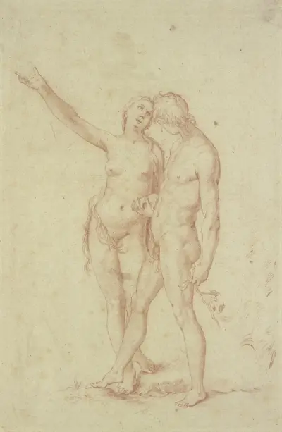 Adam and Eve av Abraham Bloemaert