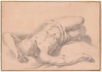 Study of a Nude Man av Abraham Bloemaert