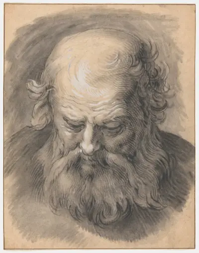 Study of the Head of a Bearded Man av Abraham Bloemaert
