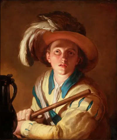 The Flute Player av Abraham Bloemaert