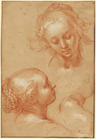 Three Studies of Women av Abraham Bloemaert