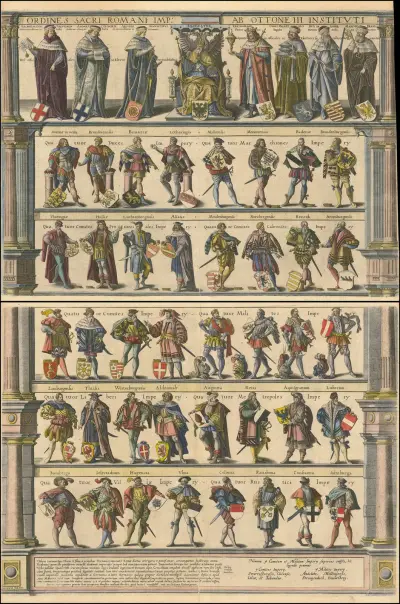 Electors of the Holy Roman Empire av Abraham Ortelius