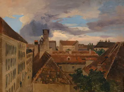 Blick in die Beatrixgasse in Wien av Adalbert Stifter