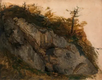 Felsstudie (aus dem Höllental), 1840 – nr 2 av Adalbert Stifter