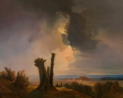 Westungarische Landschaft – Blick vom Leithagebirge av Adalbert Stifter