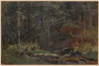 Forest stream II av Adolf Dressler
