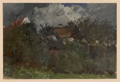 Houses in Pełcznica av Adolf Dressler