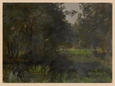 Scrub-land by the Spree av Adolf Dressler