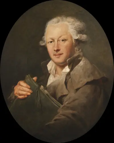 Self-portrait av Peter Adolf Hall
