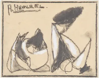 Abstrakte Komposition av Adolf Hölzel