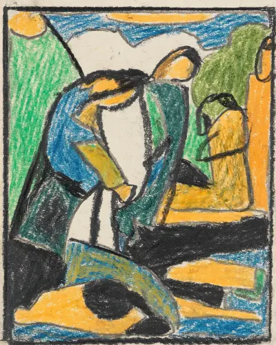 Figurale Komposition av Adolf Hölzel