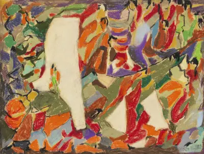Komposition, 1925 – Nr. 3 von Adolf Hölzel