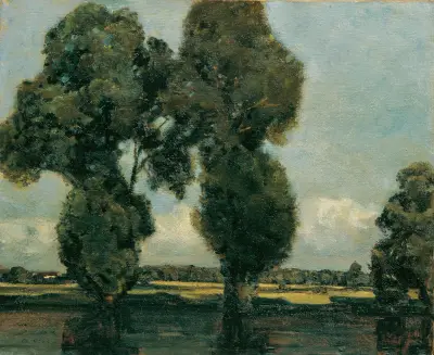 Silberpappeln av Adolf Hölzel