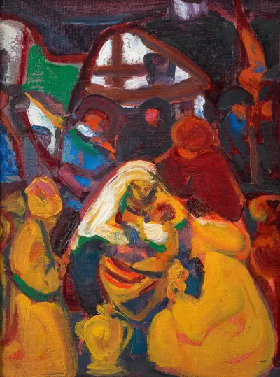 The three kings av Adolf Hölzel
