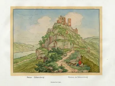 Ruines de Schoenberg av Johann Adolf Lasinsky