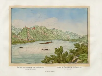 Ruines de Sternberg et Liebenstein, dit les frères av Johann Adolf Lasinsky