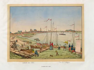 Vy av Köln av Johann Adolf Lasinsky