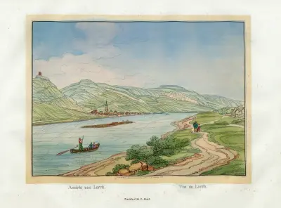Utsikt över Lorch av Johann Adolf Lasinsky