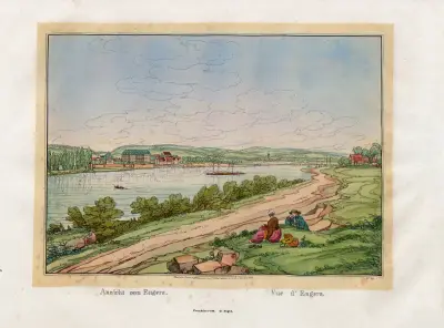 Utsikt över Engers av Johann Adolf Lasinsky
