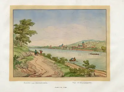 Vue d’Oberlahnstein av Johann Adolf Lasinsky