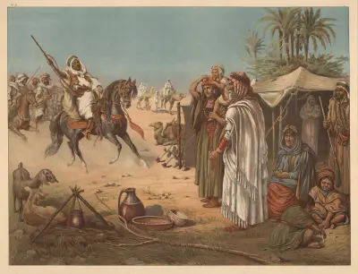 Bedouin family av Adolf Lehmann