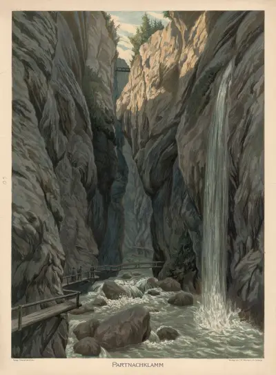 Partnachklamm av Adolf Lehmann