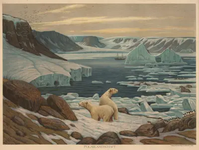 Polarlandskap av Adolf Lehmann