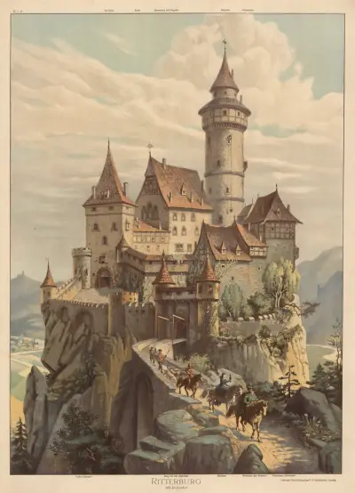 Ritterburg. XIII Jahrhundert, Adolf Lehmann