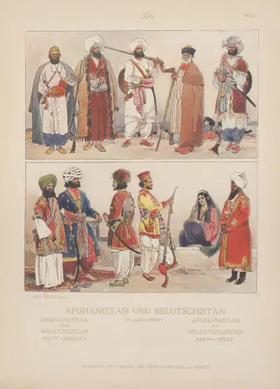 Afghanistan and Baluchistan; XIXth century av Adolf Rosenberg