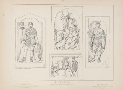 Antike; römische Soldaten in den Rheinlanden von Adolf Rosenberg