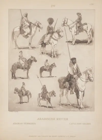 Arabian Horsemen av Adolf Rosenberg