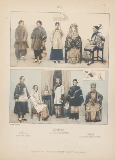 China; Women’s dress av Adolf Rosenberg