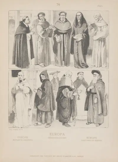 Europe; Monastic fashions av Adolf Rosenberg