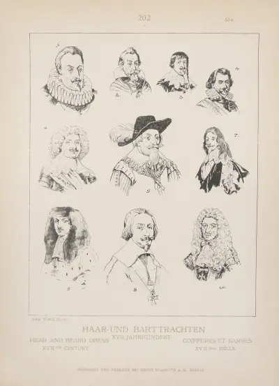 Head and beard dress; XVIIth century av Adolf Rosenberg