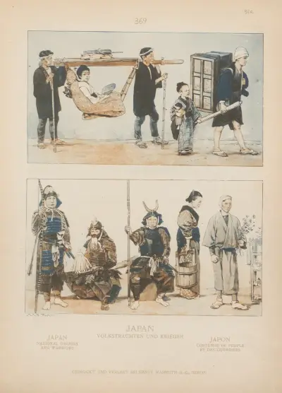 Japan; National dresses and warriors av Adolf Rosenberg