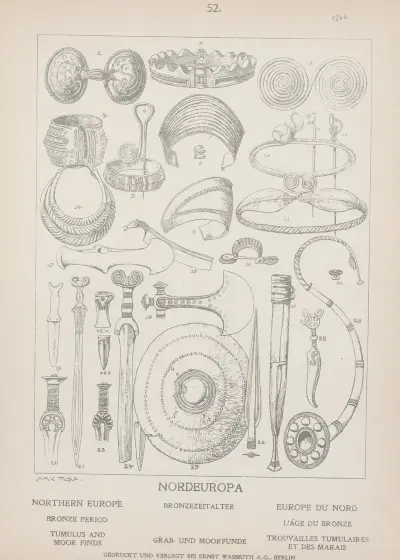 Northern Europe; Bronze period; Tumulus and Moor finds av Adolf Rosenberg