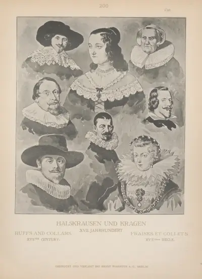 Ruffs and Collars; XVIIth century av Adolf Rosenberg