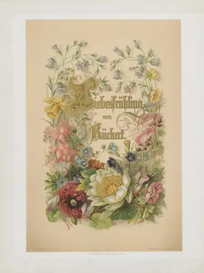 Friedrich Rückert’s Liebesfrühling Pl.1 av Adolf Schrödter