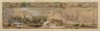 Jahreszeitenzyklus; Der Winter av Adolf Schrödter