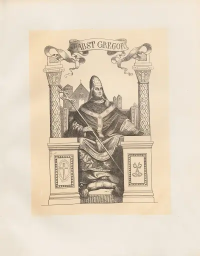 Pabst Gregor av Adolf Schrödter