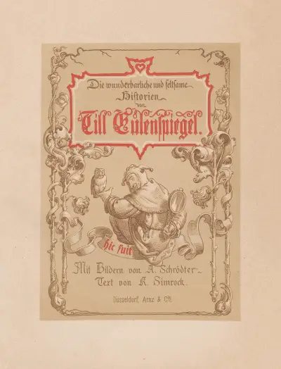 Till Eulenspiegels auserlesene Schwänke – Title page av Adolf Schrödter