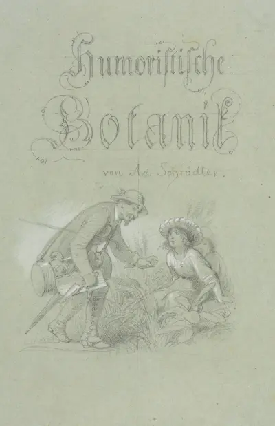 Titelblatt für das ‘Illustrierte Kräuterbuch’ av Adolf Schrödter
