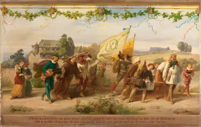 Triumph des Königs Wein, 8. Bild av Adolf Schrödter