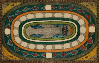 Denkmal und Waappen des Riesen=Stadt=Theils, Täller=Ring, in der Riesen=Stadt, Granada av Adolf Wölfli