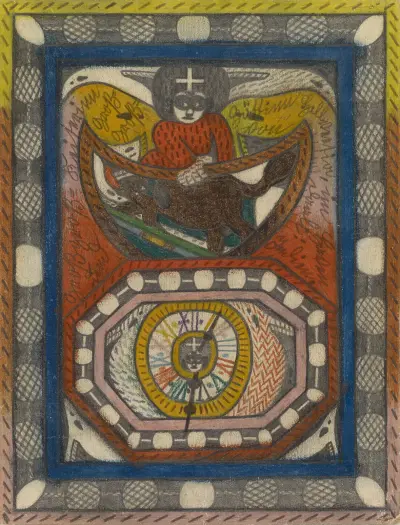 Großgroß=Keiserinn und Groß=Groß=Göttinn Hellveetia, im Haven von Daali; Indien av Adolf Wölfli